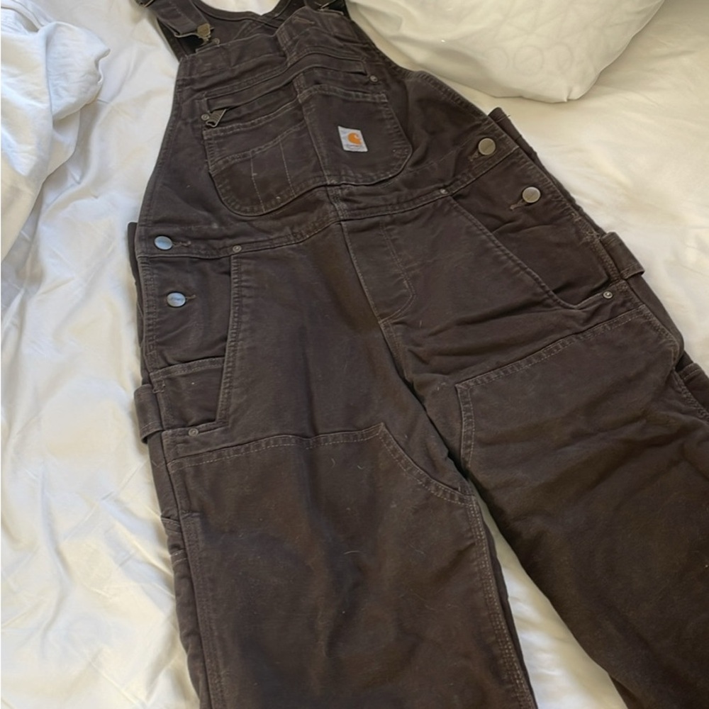 Carhartt Dark Brown Work Overalls